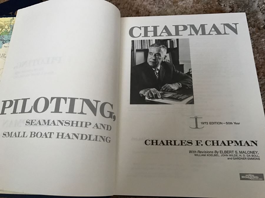LAST MINUTE ADD - Pair Of Books: Piloting, Seamanship And Small Boat Handling By Chapman + Steel's Elements Of Mastmaking, Sailmaking And Rigging [Photo 8]
