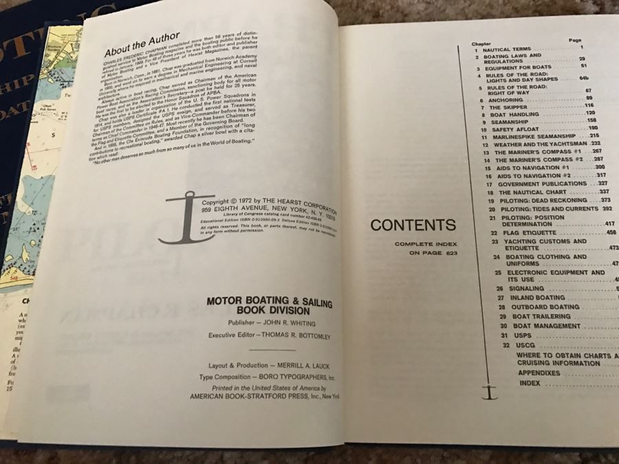LAST MINUTE ADD - Pair Of Books: Piloting, Seamanship And Small Boat Handling By Chapman + Steel's Elements Of Mastmaking, Sailmaking And Rigging [Photo 9]