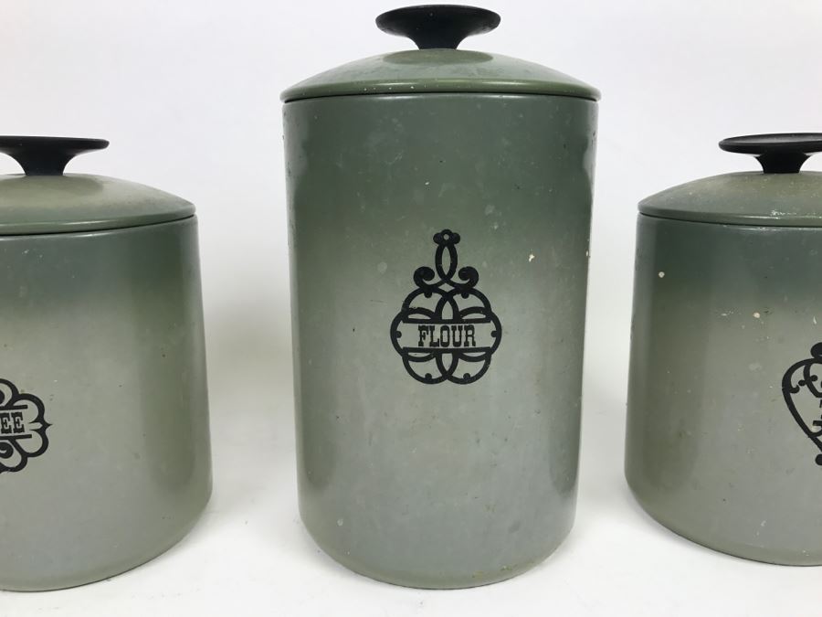 Vintage Coffee, Sugar, Flour And Tea Tins [Photo 4]