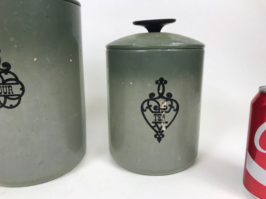 Vintage Coffee, Sugar, Flour And Tea Tins [Photo 5]