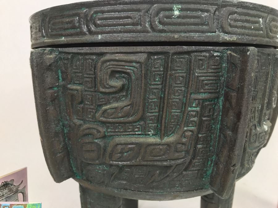 Vintage Ice Bucket Butler Reproduction Of The Shiang Dynasty Urn Used By Chinese Emperors And Nobles By Getz Bros & Co [Photo 5]