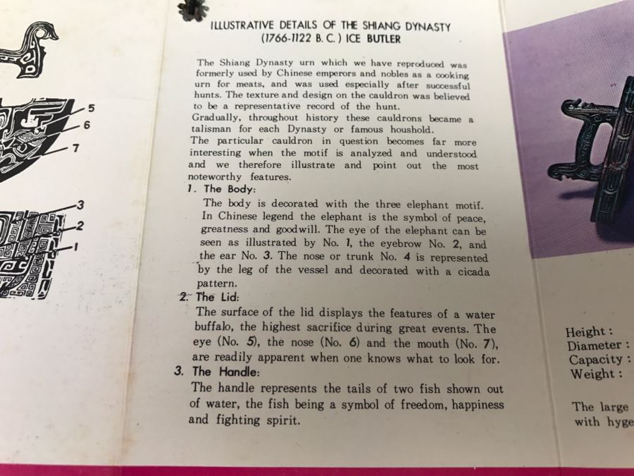 Vintage Ice Bucket Butler Reproduction Of The Shiang Dynasty Urn Used By Chinese Emperors And Nobles By Getz Bros & Co [Photo 17]