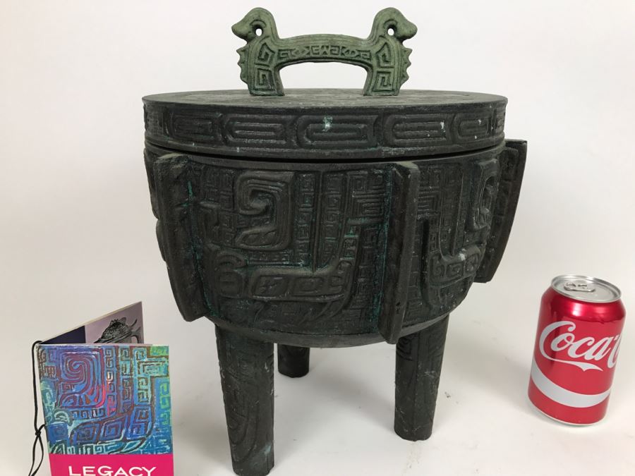 Vintage Ice Bucket Butler Reproduction Of The Shiang Dynasty Urn Used By Chinese Emperors And Nobles By Getz Bros & Co [Photo 1]