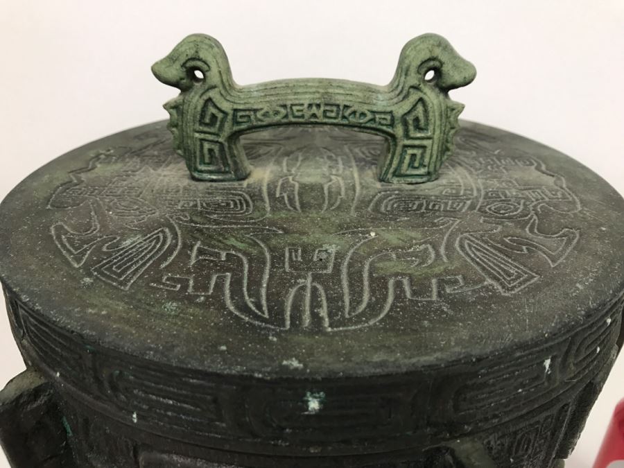 Vintage Ice Bucket Butler Reproduction Of The Shiang Dynasty Urn Used By Chinese Emperors And Nobles By Getz Bros & Co [Photo 6]