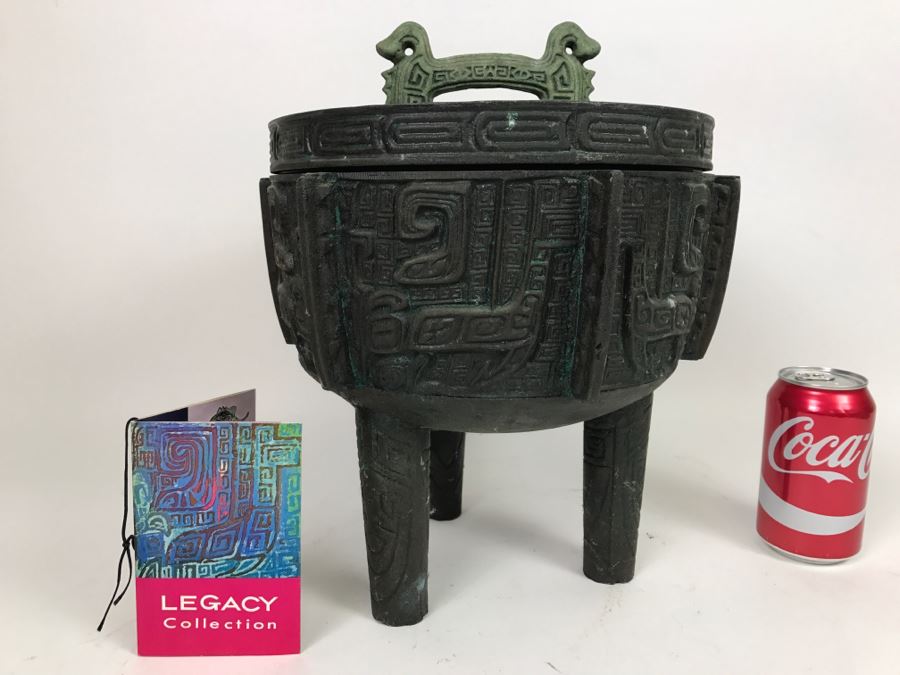 Vintage Ice Bucket Butler Reproduction Of The Shiang Dynasty Urn Used By Chinese Emperors And Nobles By Getz Bros & Co [Photo 4]