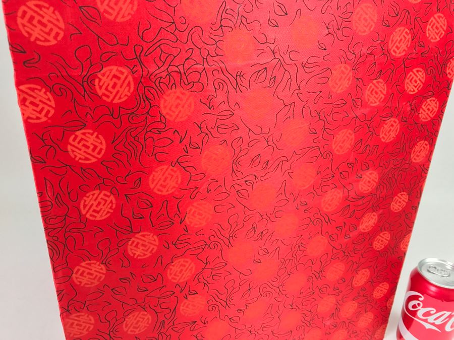 Large Chinese Blue White And Gold Vase With Stand And Silk Box Retailed For $1,650 [Photo 29]