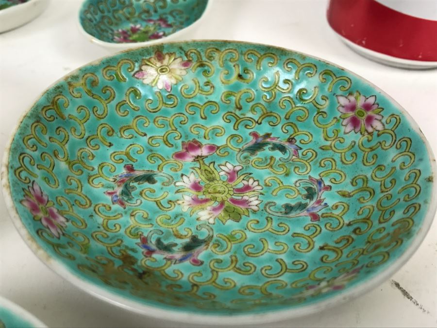 3 Chinese Bowls And 2 Spoons [Photo 8]