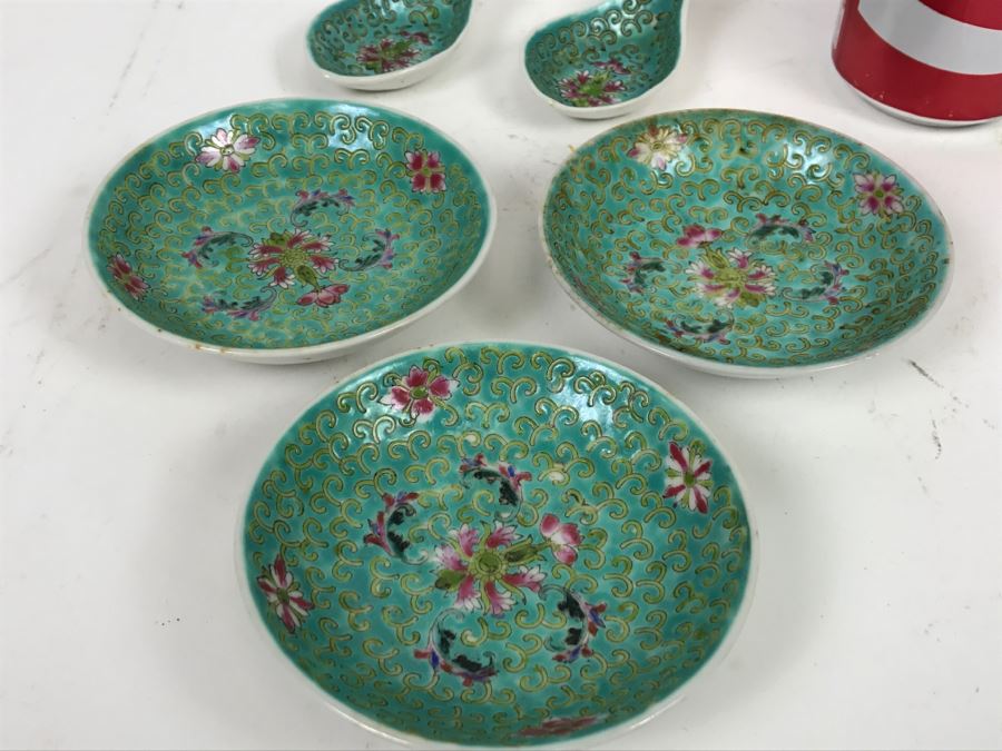 3 Chinese Bowls And 2 Spoons [Photo 6]