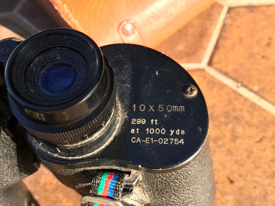 JUST ADDED - Vintage Binoculars 10 X 50MM With Leather Case Sears Model No. 6217 [Photo 7]