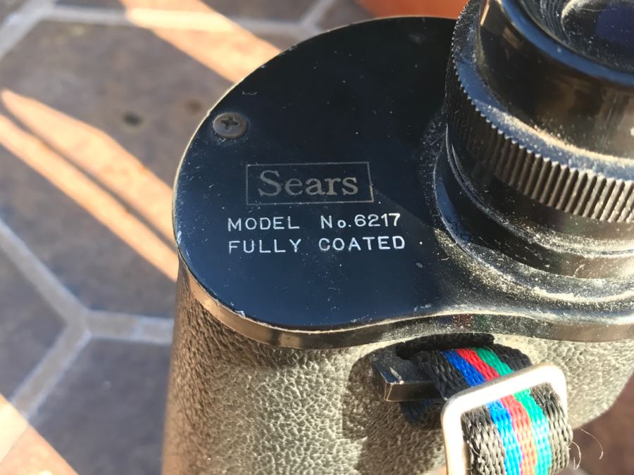 JUST ADDED - Vintage Binoculars 10 X 50MM With Leather Case Sears Model No. 6217 [Photo 5]