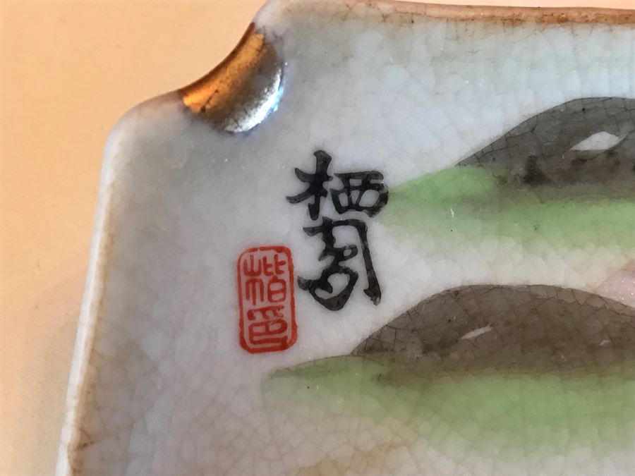 JUST ADDED - Vintage Hand Painted Japanese Ashtrays [Photo 2]