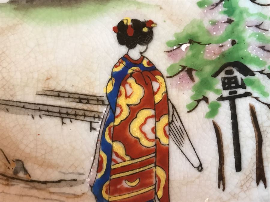 JUST ADDED - Vintage Hand Painted Japanese Ashtrays [Photo 7]