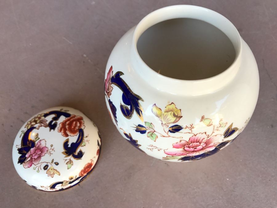 JUST ADDED - Chinoiserie Ginger Jar Mason's Ironstone Made In England Mandalay [Photo 5]