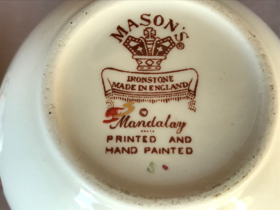 JUST ADDED - Chinoiserie Ginger Jar Mason's Ironstone Made In England Mandalay [Photo 10]