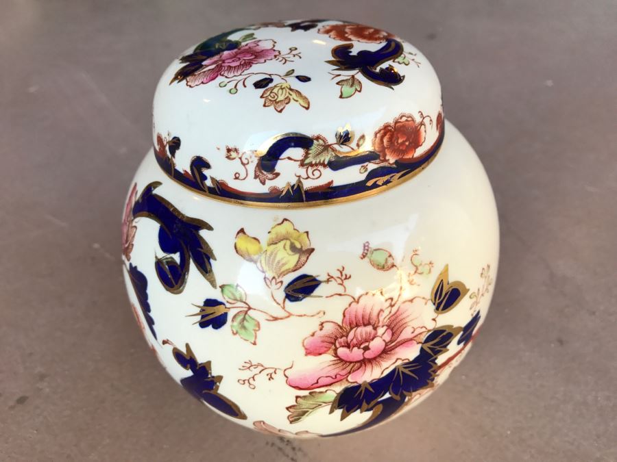 JUST ADDED - Chinoiserie Ginger Jar Mason's Ironstone Made In England Mandalay