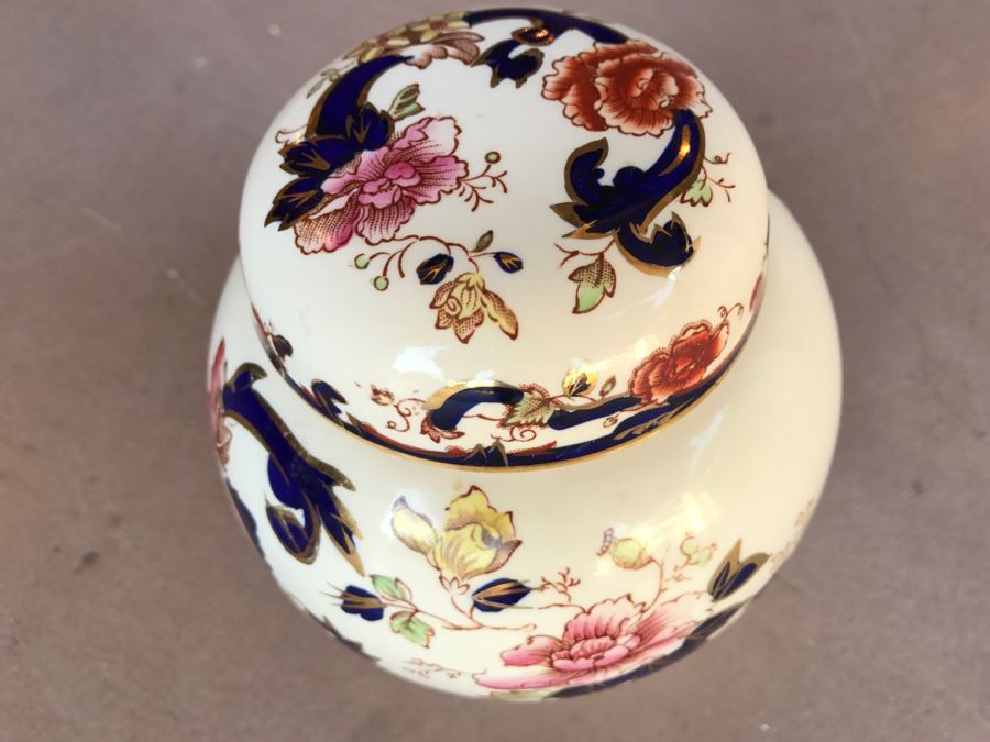 JUST ADDED - Chinoiserie Ginger Jar Mason's Ironstone Made In England Mandalay [Photo 2]