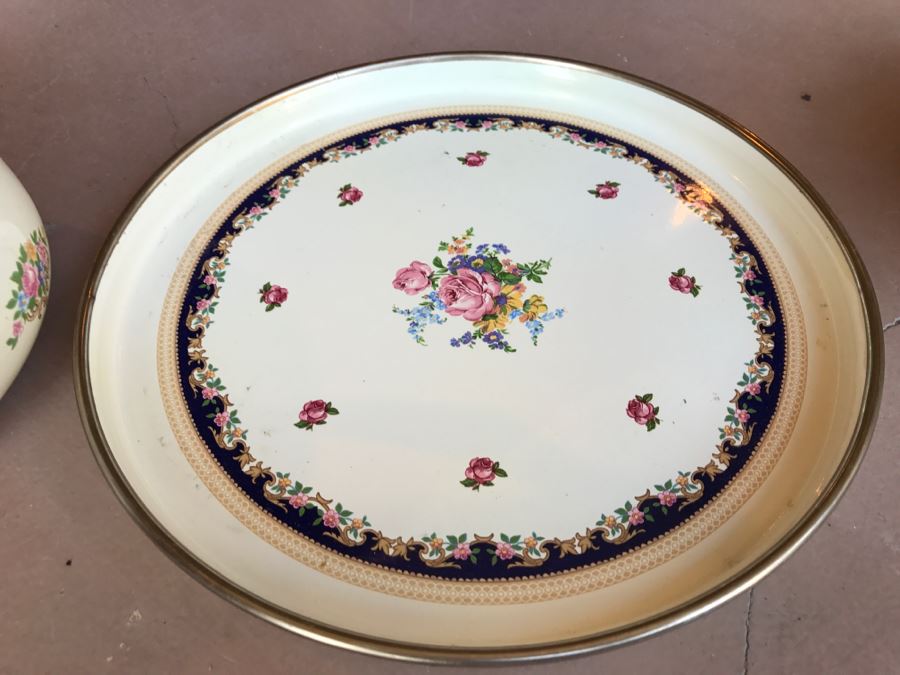 JUST ADDED - ASTA Enamel Cookware Teapot With Burner And Plate Made In West Germany By Fissler [Photo 7]