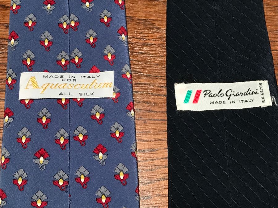 JUST ADDED - Collection Of Men's Designer Silk Ties By Hardy Amies, Valentino, Trussardi And More [Photo 12]