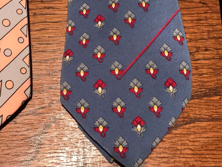 JUST ADDED - Collection Of Men's Designer Silk Ties By Hardy Amies, Valentino, Trussardi And More [Photo 8]