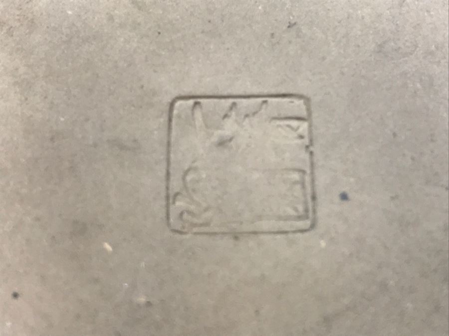 Stunning Blue Glaze Japanese Art Pottery Signed Underneath [Photo 16]