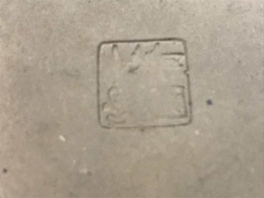 Stunning Blue Glaze Japanese Art Pottery Signed Underneath [Photo 3]