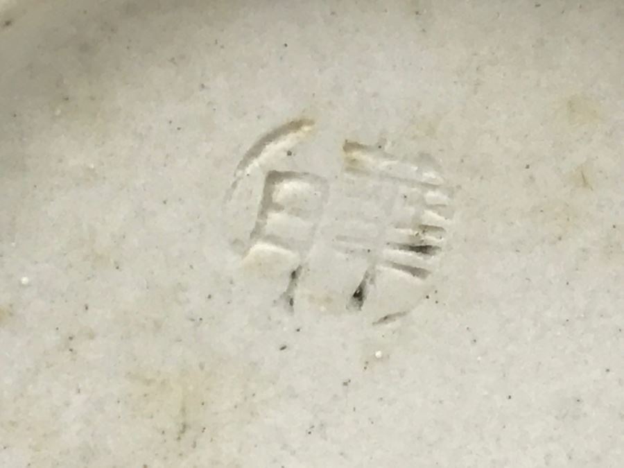 Stunning Tall Black And White Asian Art Pottery Signed Vase [Photo 3]