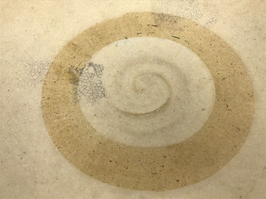 Vintage Footed Asian Stoneware Bowl With Drip Hole [Photo 5]