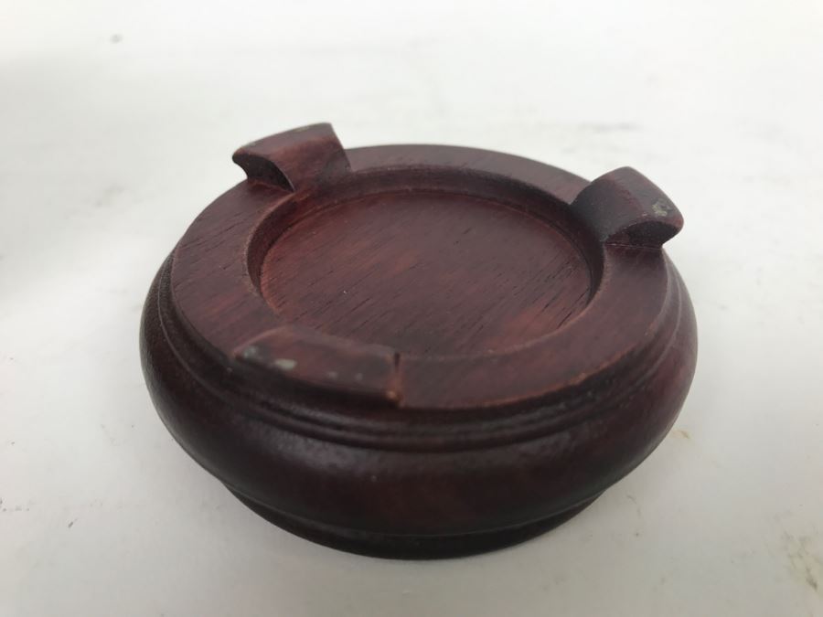 Vintage Chinese Cloisonne Vase With Wooden Stand [Photo 15]