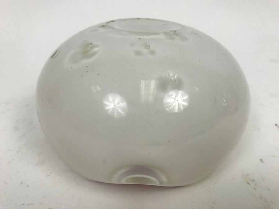 Art Glass Red And White Ashtray Possibly Japanese [Photo 6]