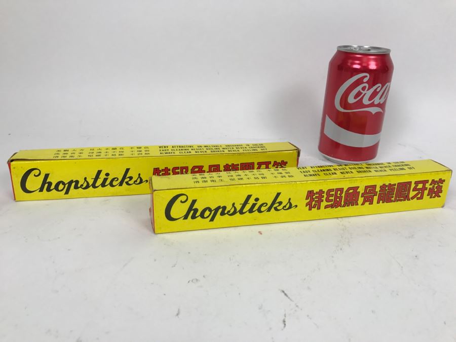 (2) Boxes Of Black Wooden Chopsticks [Photo 3]