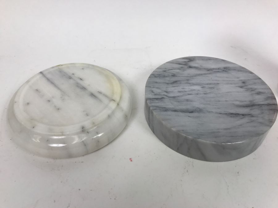 Pair Of Polished Marble Ashtrays [Photo 7]