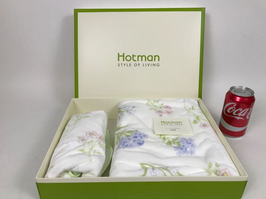 Japanese Hotman Style Of Living Baby Blanket Set New With Box [Photo 1]