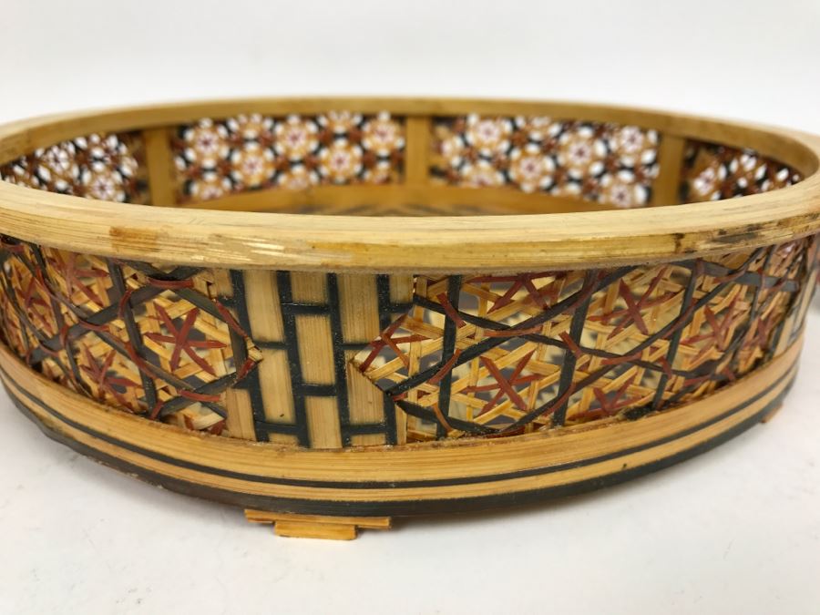 Pair Of Chinese Woven Trays [Photo 5]