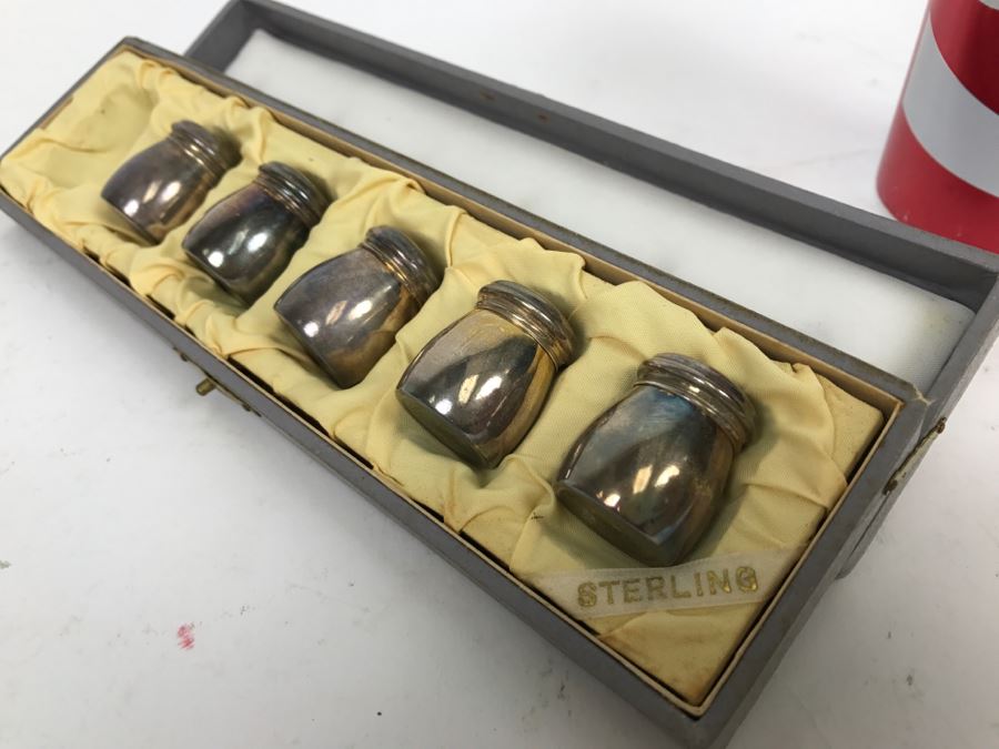 HIRATA & Co. Vintage Sterling Silver 950 Japanese Salt Shakers With HIRATO & Co Box [Photo 5]