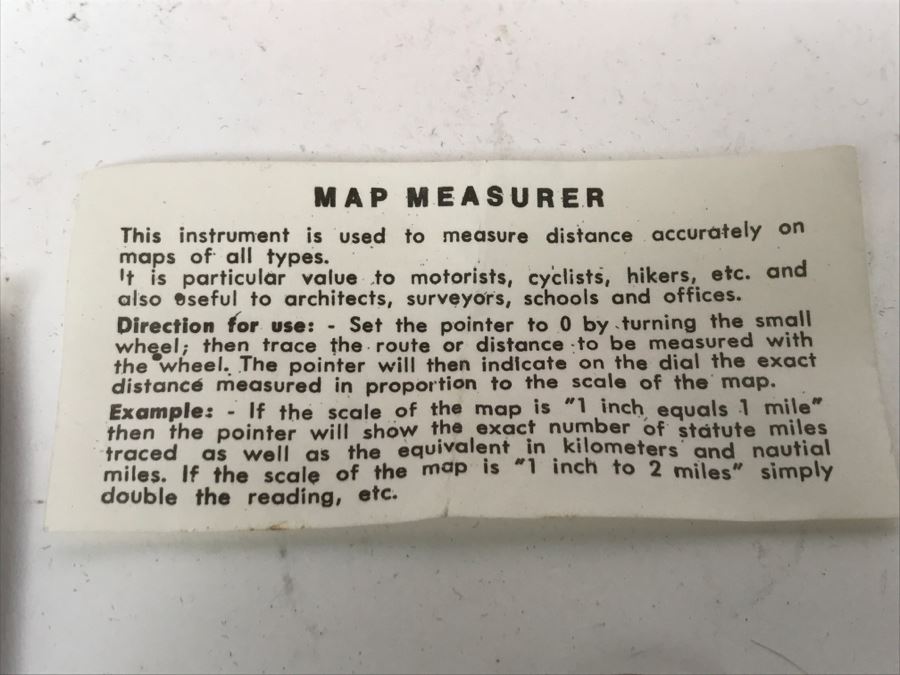 Fullerton Germany Map Measurer 2986 [Photo 8]