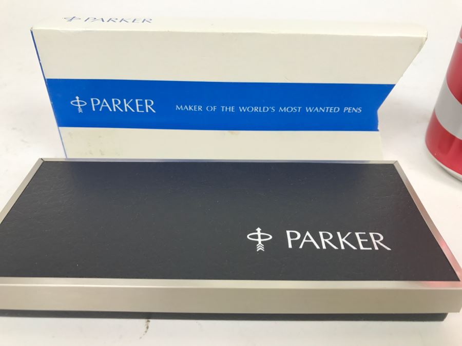 Parker 75 Sterling Silver Fountain Pen In Box Fine 6-131-10 [Photo 5]