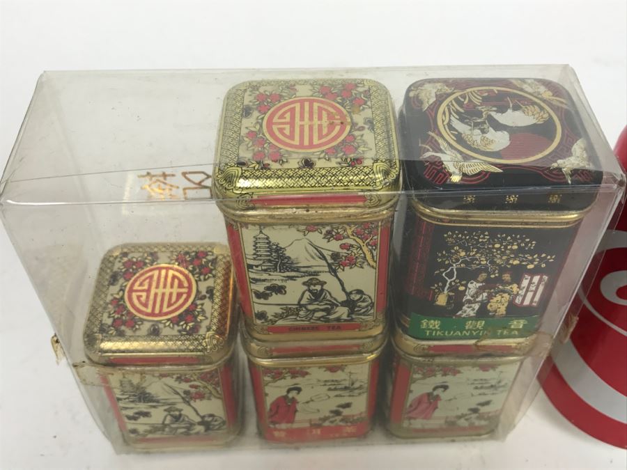 Set Of China Tea Tins Empty [Photo 6]