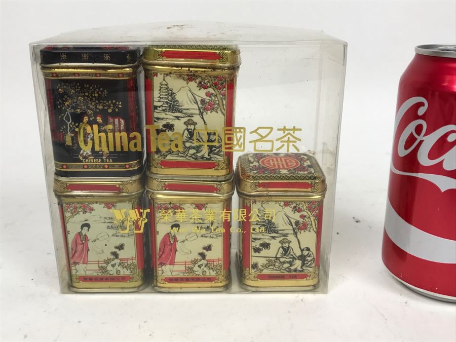 Set Of China Tea Tins Empty [Photo 1]