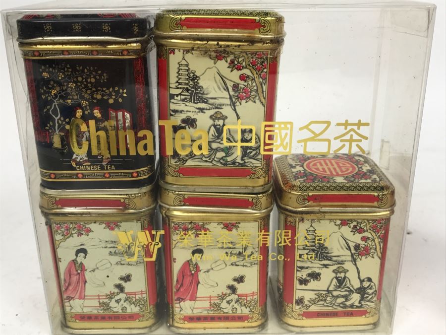 Set Of China Tea Tins Empty [Photo 2]
