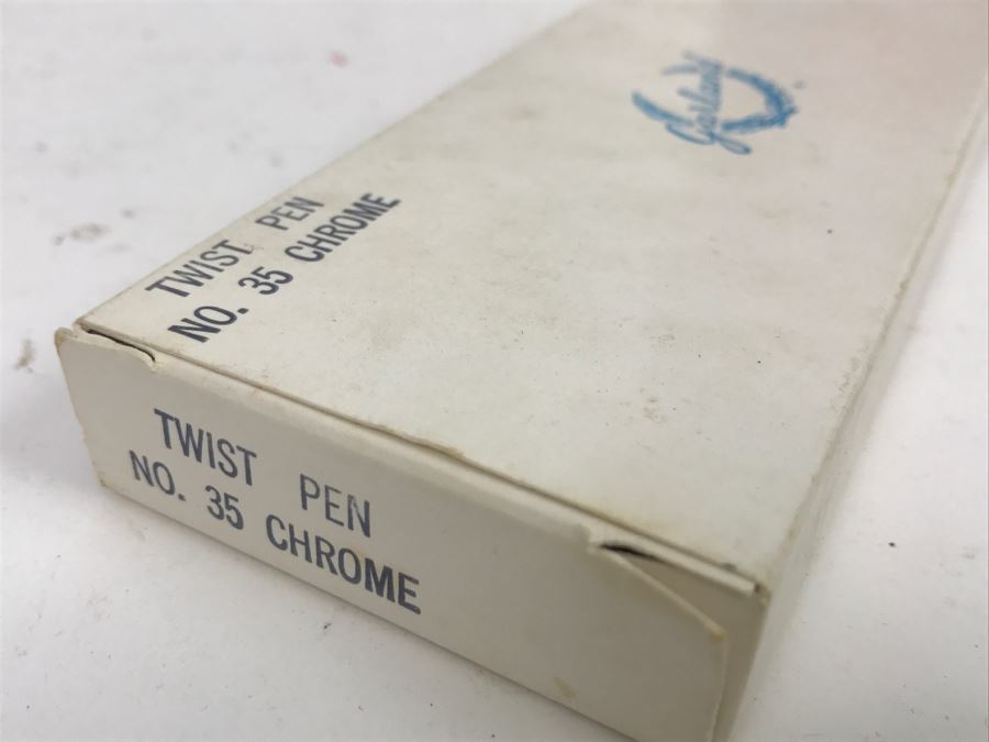 Garland Twist Pen No. 35 Chrome 12K Gold Filled With Box [Photo 6]