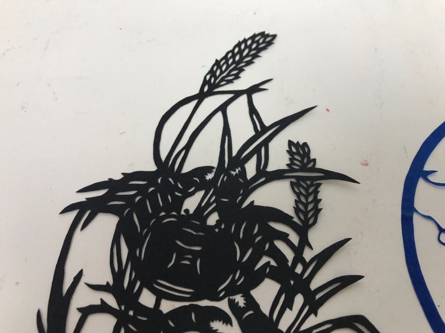 Set Of 3 Asian Paper Cut Artwork Pieces [Photo 8]