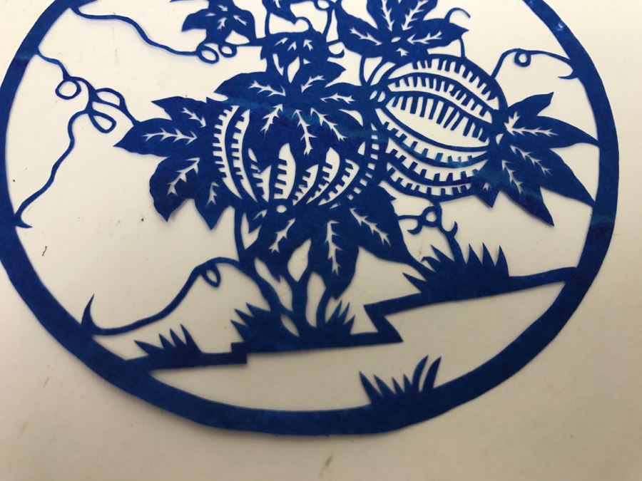 Set Of 3 Asian Paper Cut Artwork Pieces [Photo 10]