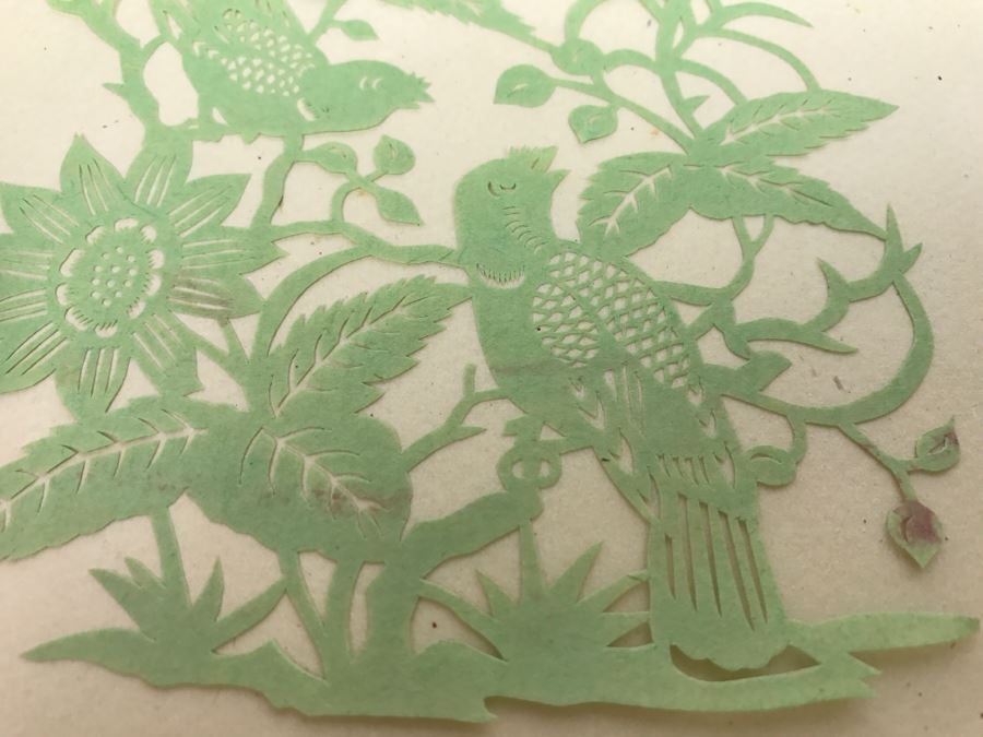 Set Of 4 Asian Paper Cut Artwork Pieces [Photo 11]