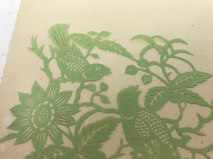 Set Of 4 Asian Paper Cut Artwork Pieces [Photo 12]