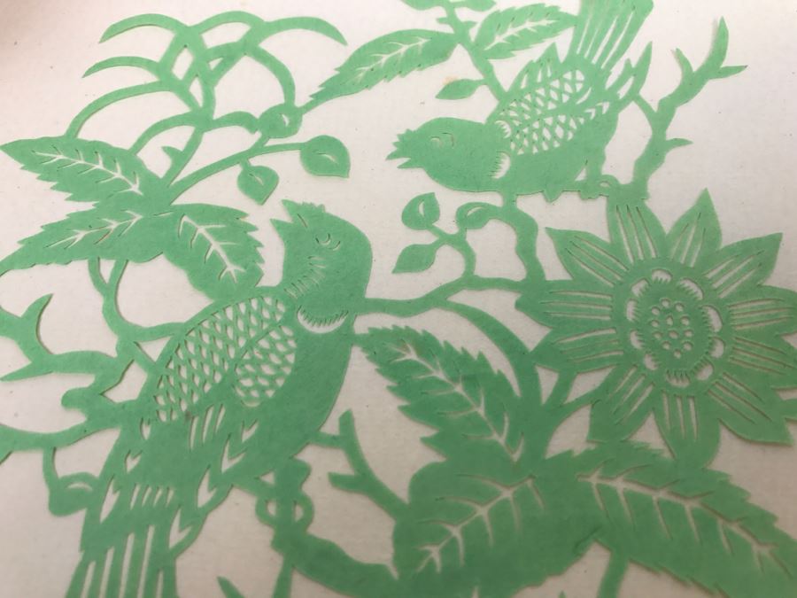 Set Of 4 Asian Paper Cut Artwork Pieces [Photo 5]