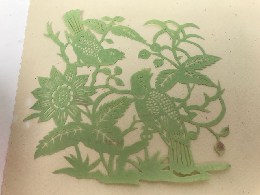 Set Of 4 Asian Paper Cut Artwork Pieces [Photo 10]