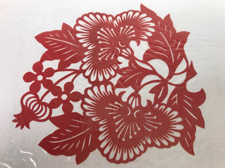 Set Of 3 Asian Paper Cut Artwork Pieces [Photo 3]