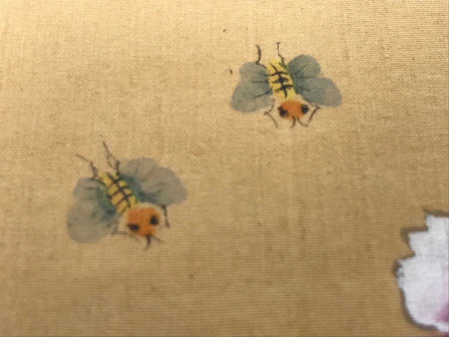 Original Signed Chinese Silk Painting Floral Motif [Photo 6]