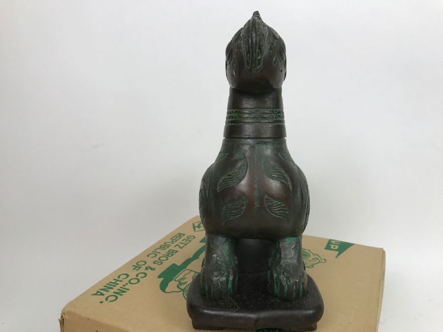 VERY COOL - Dual Purpose Lighter With Teak Cigarette Holder Chinese Reproduction Of A Warring States Dynasty Container Getz Bros By Legacy Line With Original Box [Photo 11]