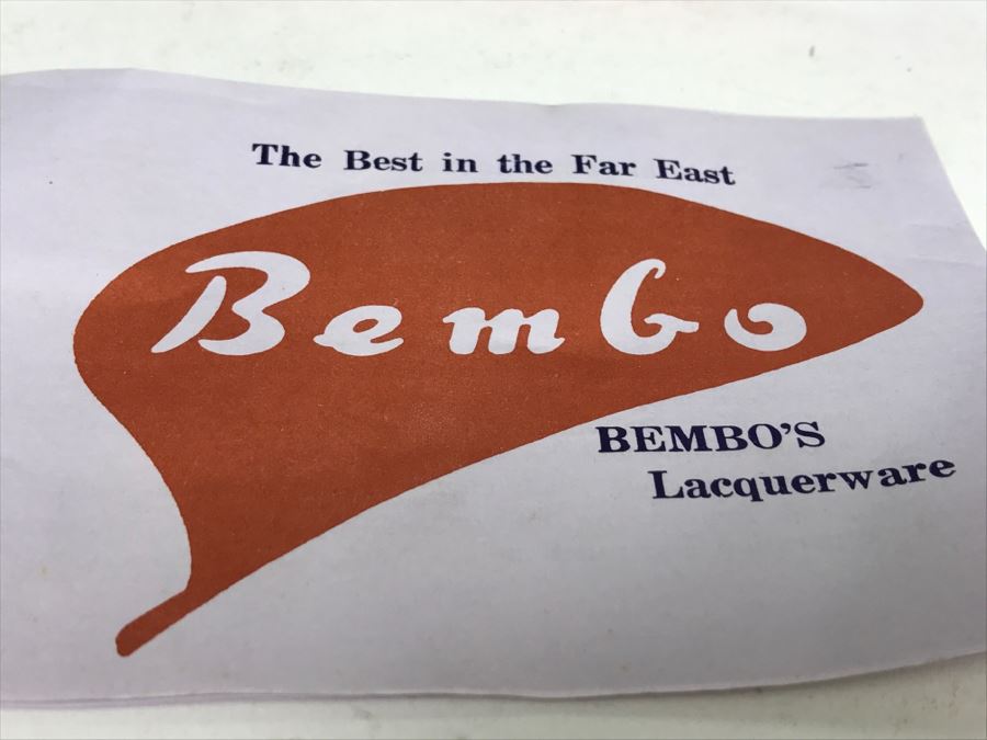 Bembo Okinawa Japanese Lacquer Hibuscus Large Plate Best Lacquerware In Far East [Photo 7]